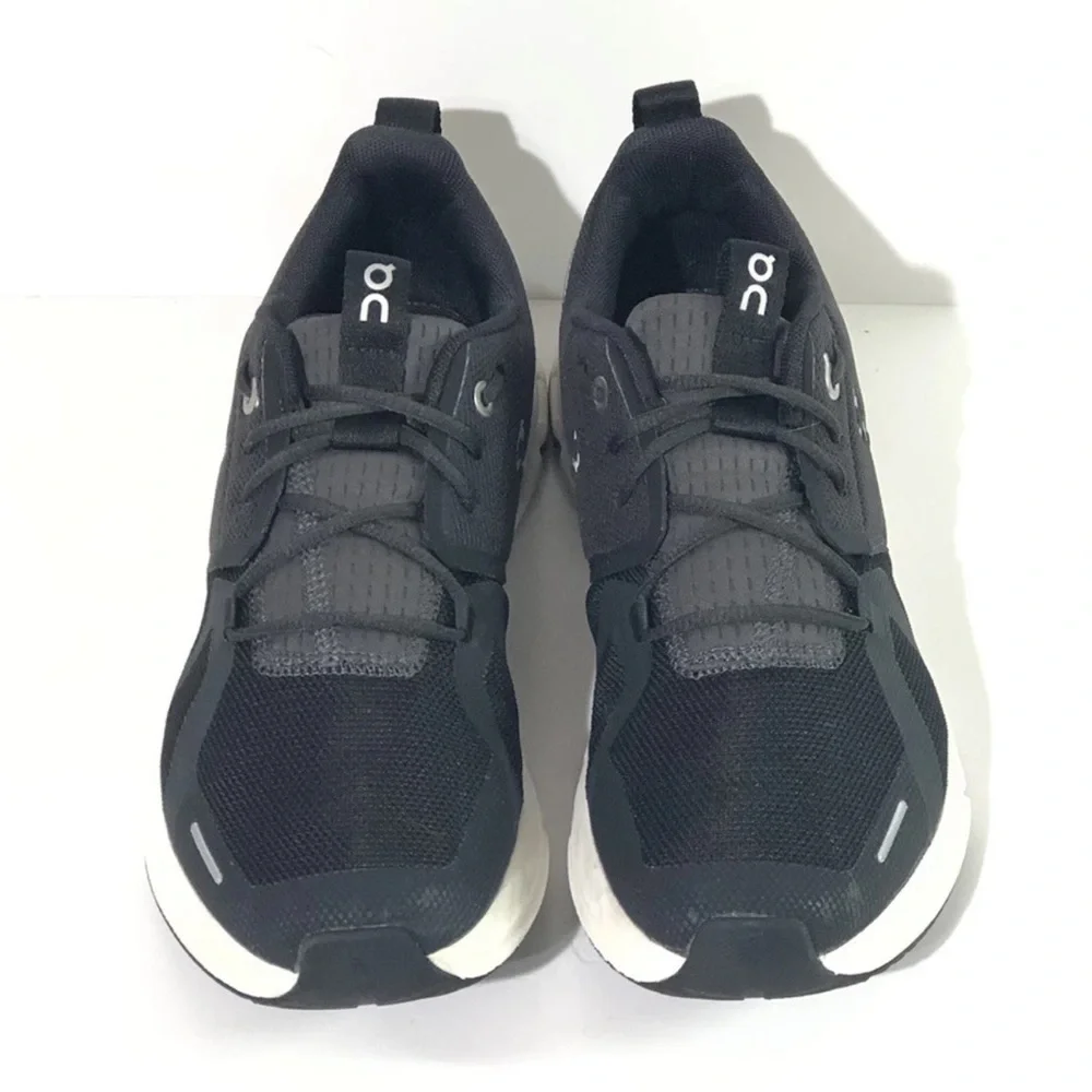 On Cloud 5 Running Shoes Woman’s Black White CloudTec Sneakers